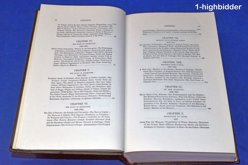 The History of Utah 1540-1887 Vol 26 Works of HH Bancroft LDS Mormon 808 Pages gallery