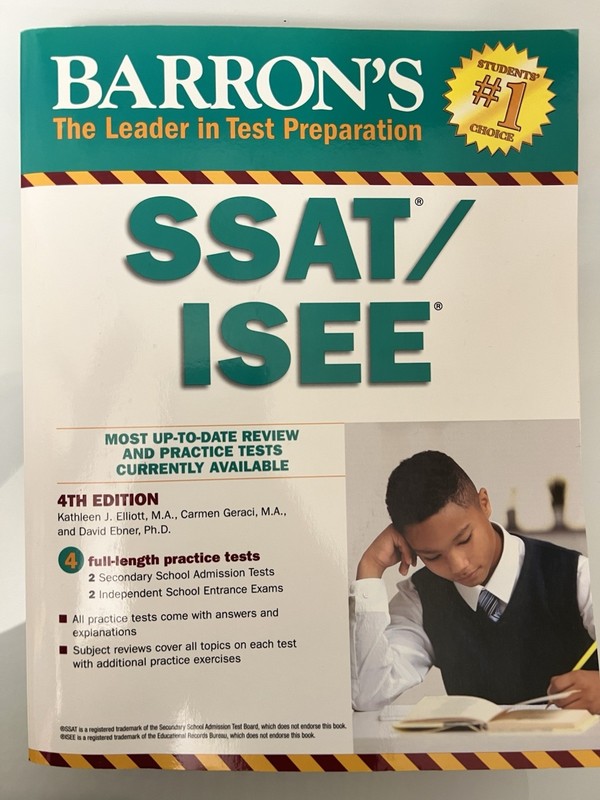 Barron’s Test Prep Ser.: Ssat/isee : High School Entrance Examinations by…