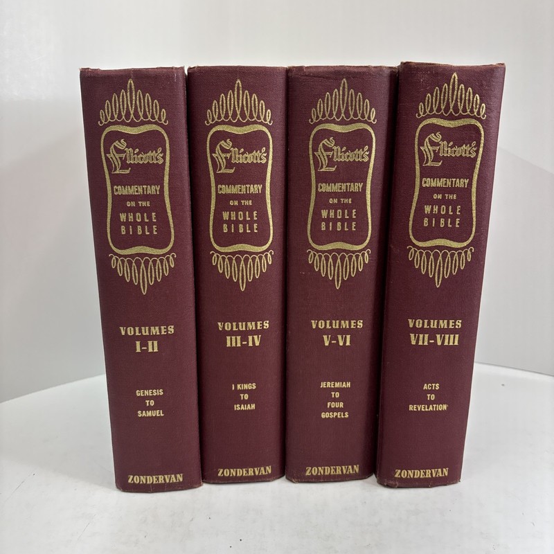 Ellicott’s Commentary on the Whole Bible Full Set 1959 Volumes 1-8