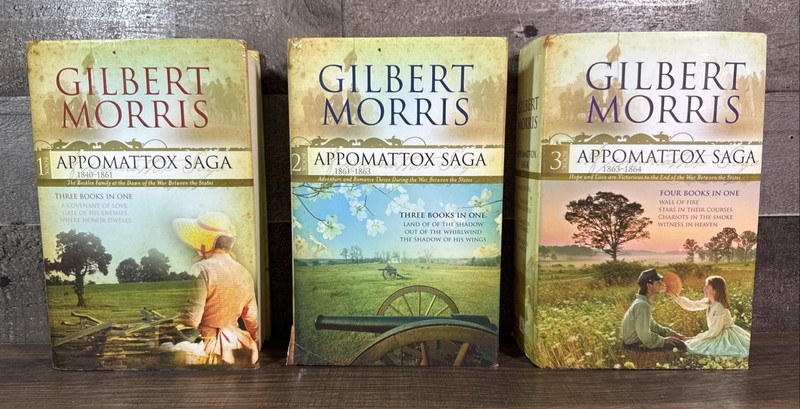 The Appomattox Saga / by Gilbert Morris / Complete Series in 3 Books / HC & DJ