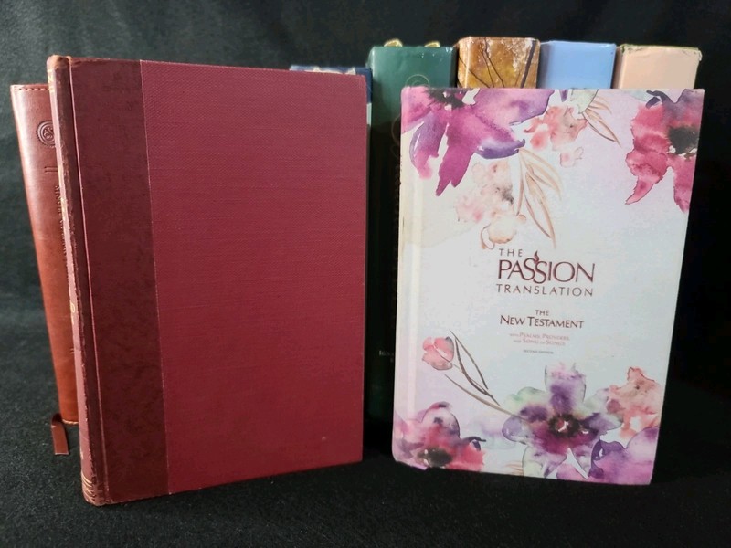 ESV NIV Quest Harper Study Bible RSV Passion Commentary Christian Book Lot gallery