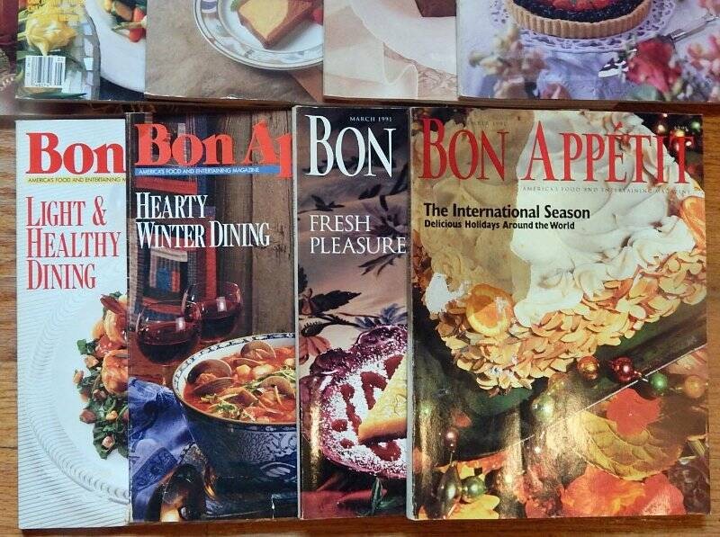 14 Vintage Bon Appetit Magazines 1990 to 1992 gallery