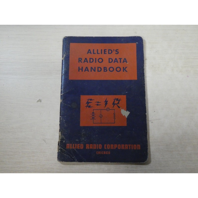Vintage 1951 Allied’s Radio Data Handbook Allied Radio Corp 16th Printing Manual
