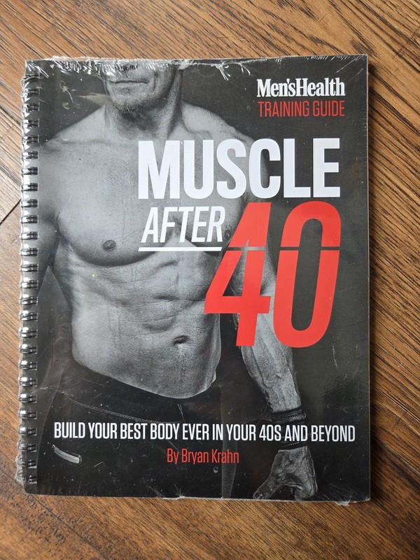 NEW MENS HEALTH TRAINING GUIDE MUSCLE AFTER 40 Paperback SPIRAL BOUND