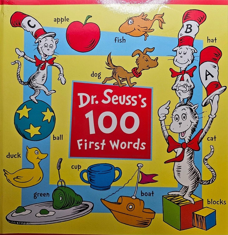 Dr. Seuss’s 100 First Words by Seuss (2018, Children’s Board Books)