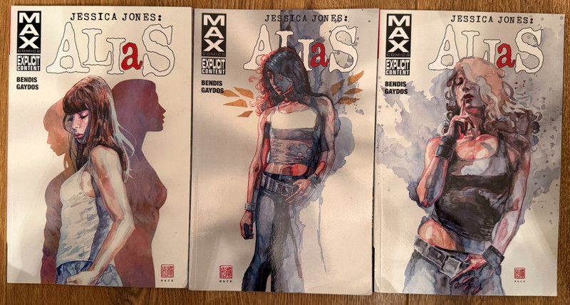 Jessica Jones Alias 1,2,3 Paperback TPB Marvel Max Comics Graphic Novel Bendis