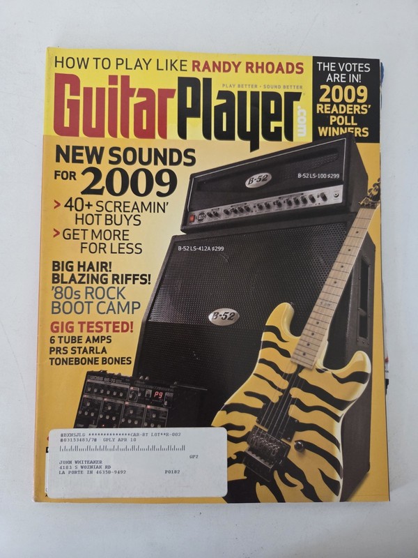 Guitar Player Magazine New Sounds May 2009