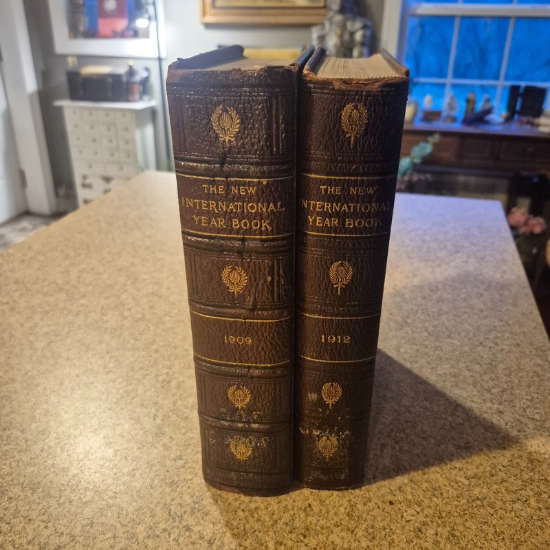 The New International Yearbook For The Year 1909 & 1912 HC With Pictures gallery
