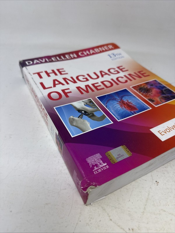 The Language of Medicine 13th Ed- Paperback by Chabner *W/Code. Mild Cover Dam gallery