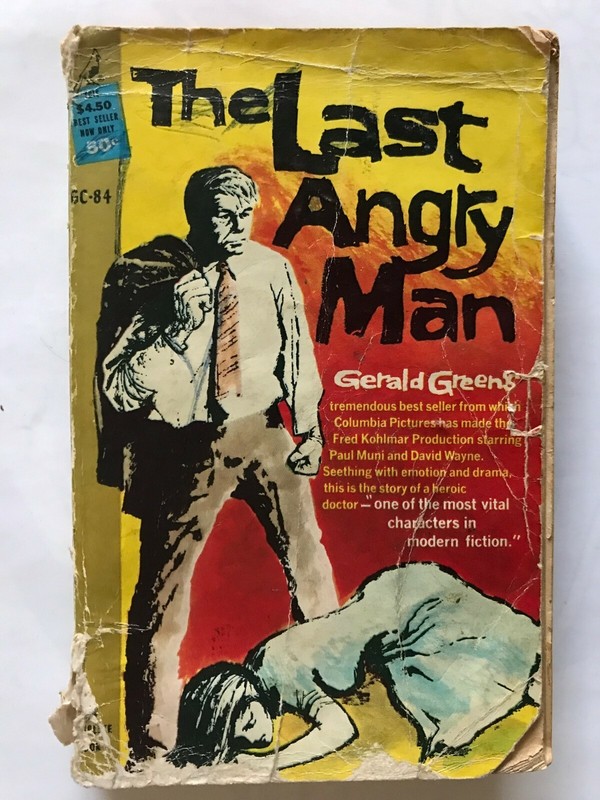 The Last Angry Man By Gerald Green paperback 594 pages, 3rd Print published by P