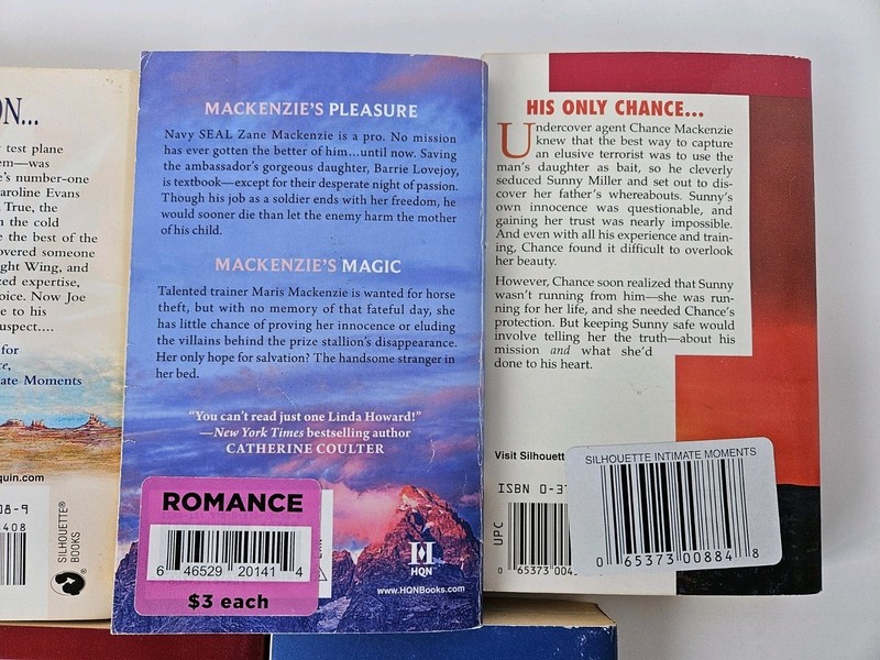 Lot Of 10 Paperback Novels Military Romantic Suspense Books Howard / Brockman gallery