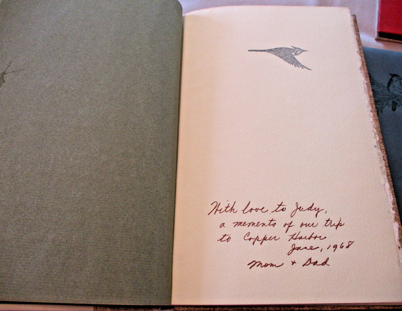 GWEN FROSTIC 5 Book 2 Notecard Lot Vintage Art Poems LILIES OF THE FIELDS Signed gallery