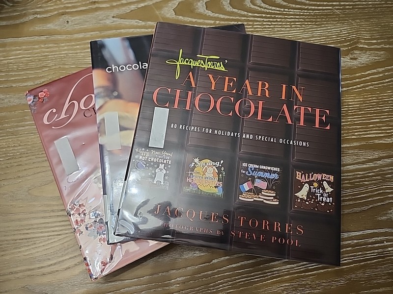 Three (3) Large Book On Chocolate, Jaques Torres, Lora Brody, Lisa Yockelson