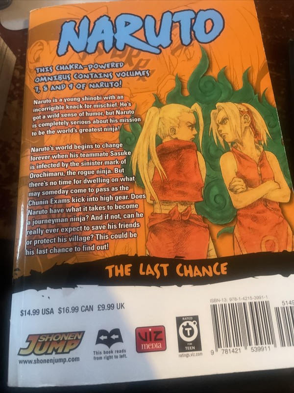 Naruto 3-in-1 Edition (1-2-3) (7-8-9)Volume 1 English Omnibus Manga gallery