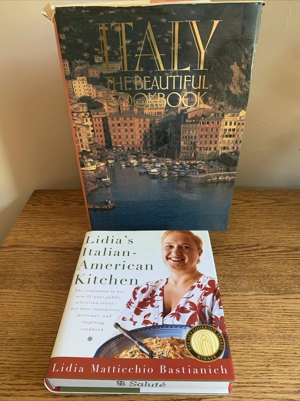 2 «ITALIAN CUISINE» Cookbooks; Italy the Beautiful & Lidia’s Italian American…