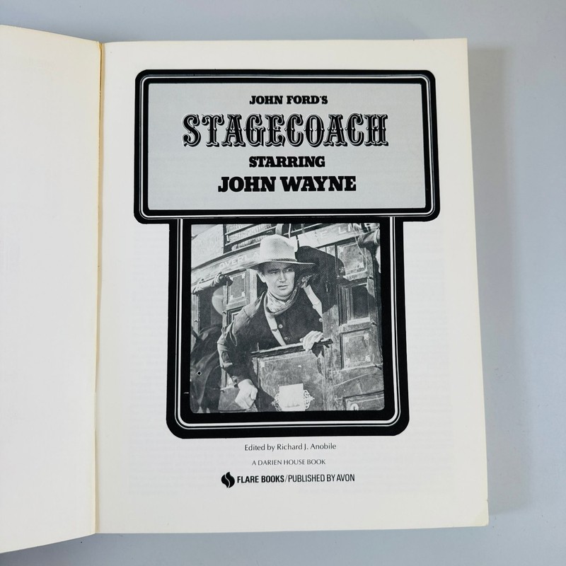 Stagecoach John Wayne 1975 First Flare Printing Film Classics Library Avon gallery