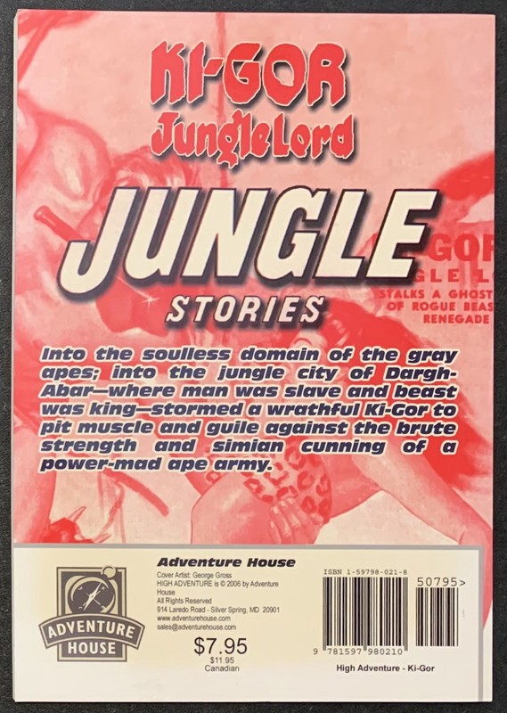 High Adventure #86 Ki-Gor Jungle Stories Pulp Magazine Reprints gallery