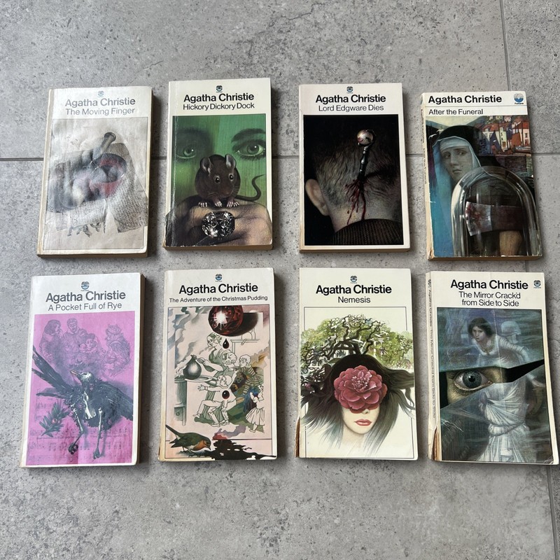 Agatha Christie | x8 | 70s/80s Fontana | Books Bundle/Job Lot |Tom Adams artwork
