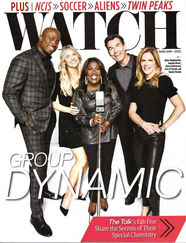 WATCH Magazine (CBS) March/April 2022 The Talk’s Fab Five NCIS Twin Peaks Soccer