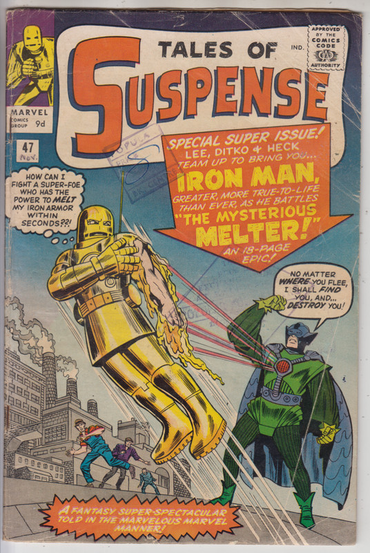TALES OF SUSPENSE # 47 GD/VG 3.0 EARLY GOLDEN ARMOUR IRON-MAN PENCE 1962