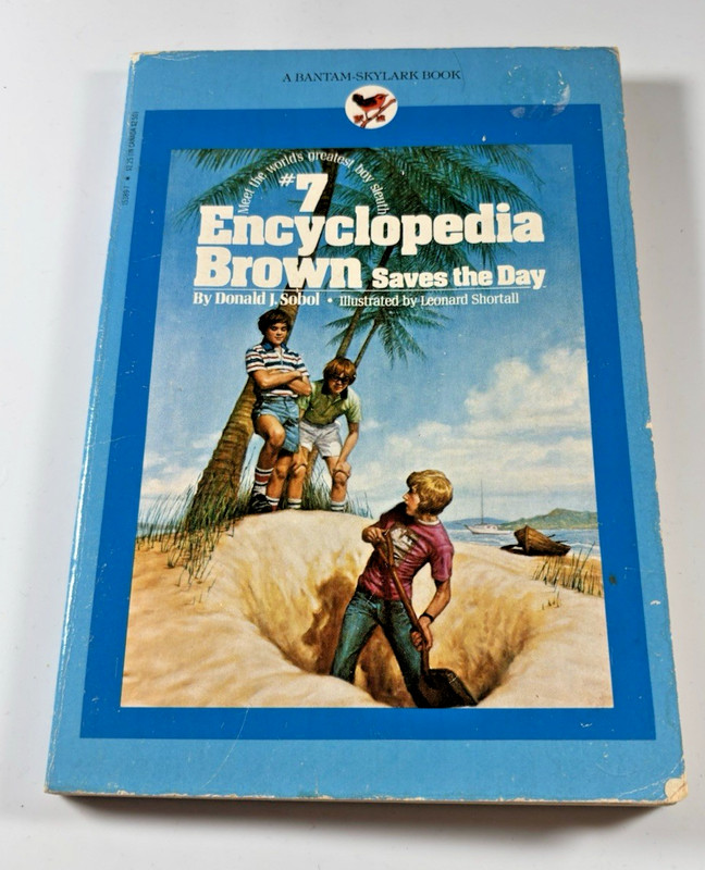 #7 Encyclopedia Brown Saves the Day Paperback Book #729
