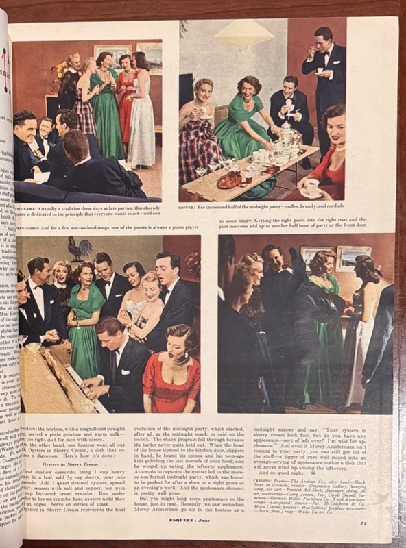 Esquire Magazine - June 1952 - Complete w/Ray Bradbury Fiction - Hawley Pin-up gallery