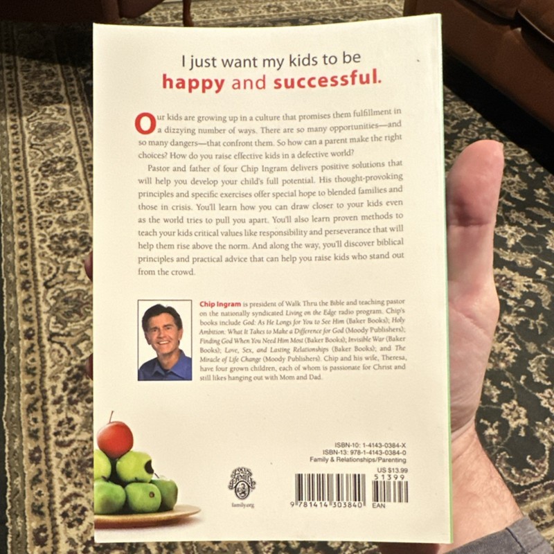 Tyndale House Effective Parenting Chip Ingram Paperback Parenting Book gallery