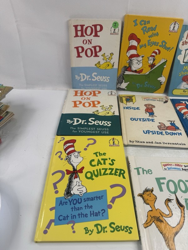 Lot of 9 Dr Seuss Hardcover Books 8.5x11 Inch Book Club Editions + Little Golden gallery