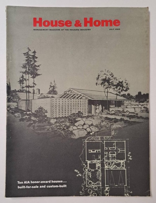 1963 House & Home Magazine Architecture Homes For Better Living Best In Design