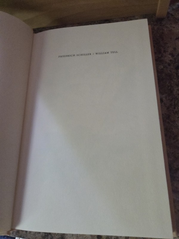 William Tell by Frederich Schiller Heritage press slipcase gallery