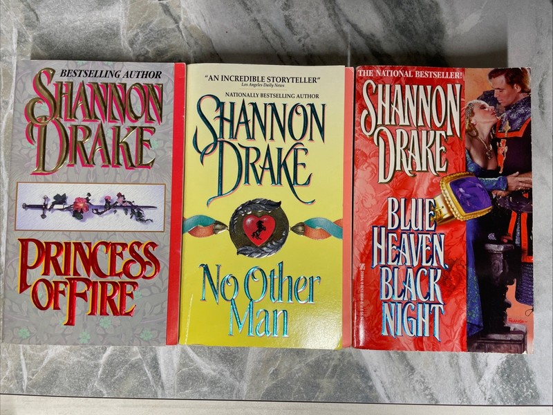 3 Books by Shannon Drake PBK No Other Man Princess Of Fire