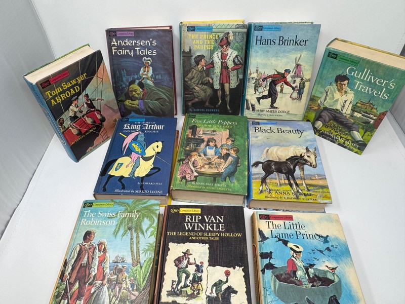 Set of (11) Companion Library 2 in 1 Books Classic Stories 22 Titles 1963-1965 gallery