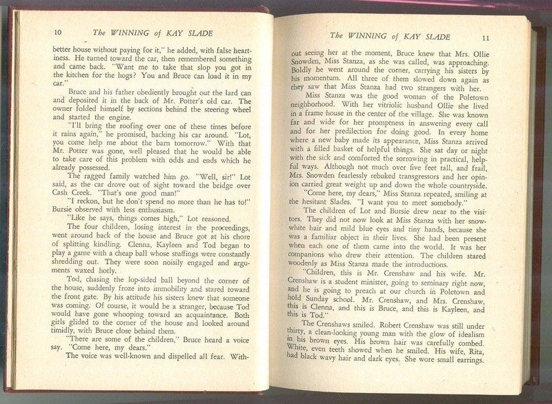 Winning of Kay Slade by Albert C Wyckoff Vintage HB Christian Fiction Mercer Boy