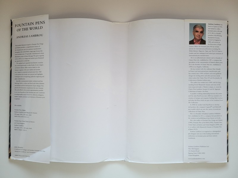 SIGNED 2014 FOUNTAIN PENS OF THE WORLD ANDREAS LAMBROU HARDCOVER OVERSIZED BOOK gallery
