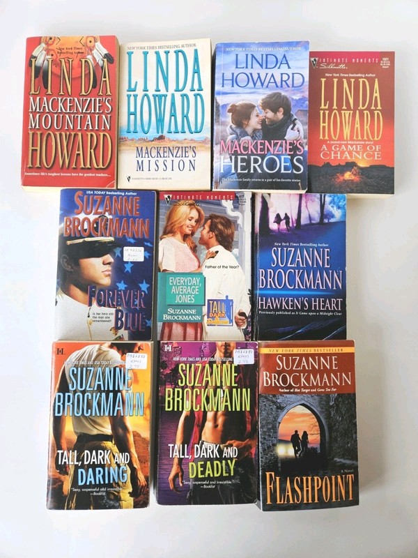 Lot Of 10 Paperback Novels Military Romantic Suspense Books Howard / Brockman