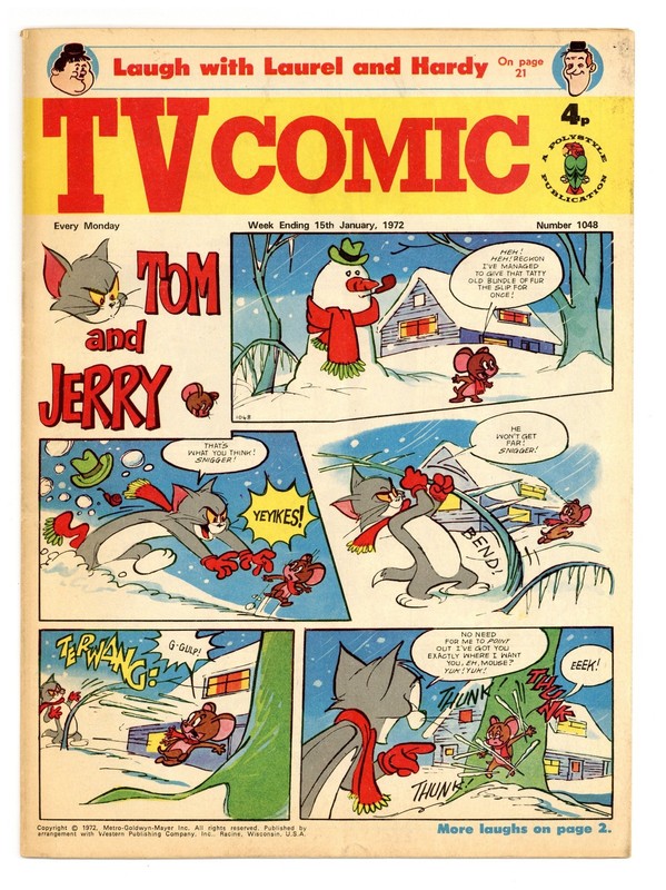 TV Comic Jan 15 1972 VG+ 4.5 Low Grade