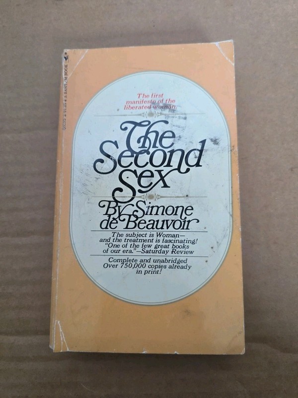 The Second Sex – Simone de Beauvoir – 1964 16th printing Bantam Books Paperback