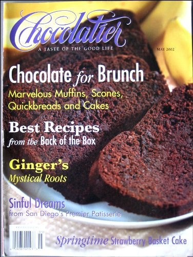Chocolatier Magazine May 2002 Chocolate for Brunch-muffins, Scones, Quickbre…