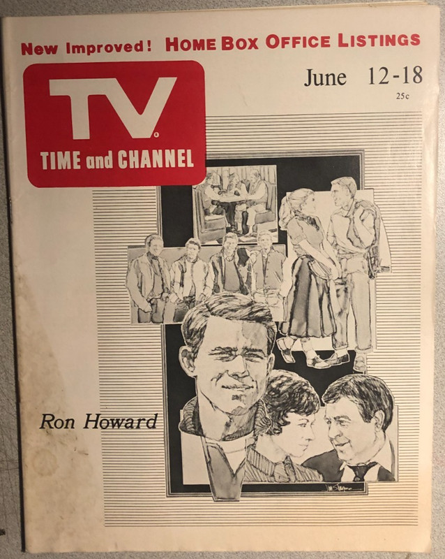 TV TIME AND CHANNEL Philadelphia-New York June 12, 1976 Ron Howard cover