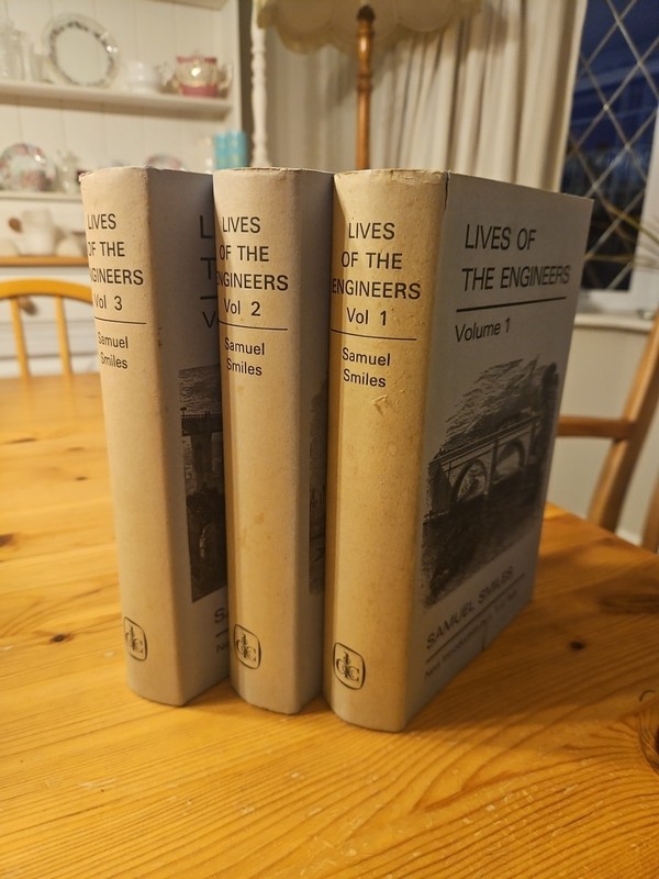1968 First Edition Lives Of The Engineers Samuel Smiles 3 Vol Set