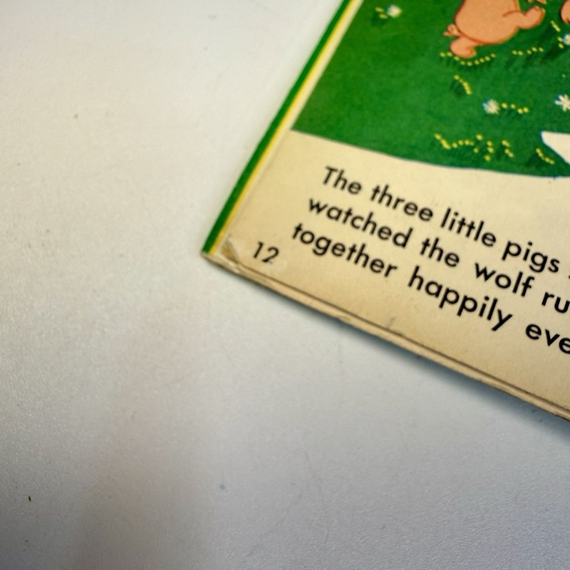 Vintage 1958 Three Little Pigs Book Marcel Jovine True-Life Playfigures Playbook gallery