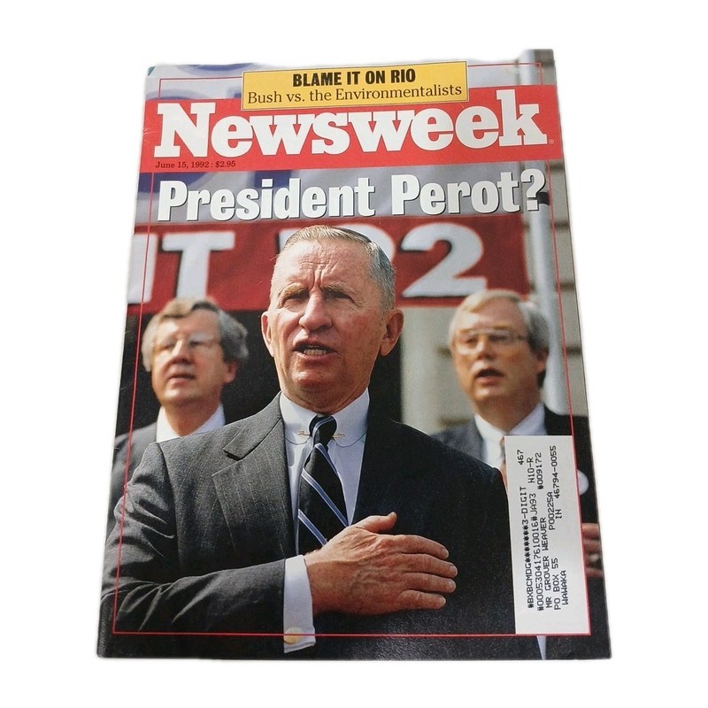 NEWSWEEK June 15 1992 President Ross Perot? Earth Summit Gregory Hines