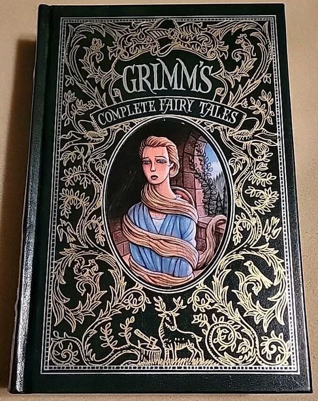 Grimm’s Complete Fairy Tales Barnes & Noble (2009, Hardcover) Gilt Faux Leather