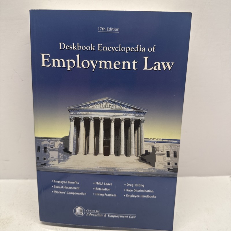 Deskbook Encyclopedia of Public Employment Law 2009 Paperback 17th Edition