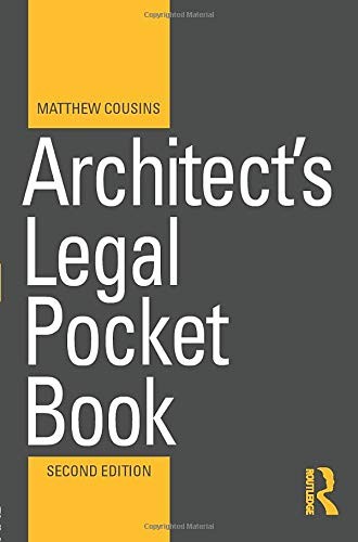 Architect’s Legal Pocket Book (Routledge Pocket Books) by Cousins, Matthew Book