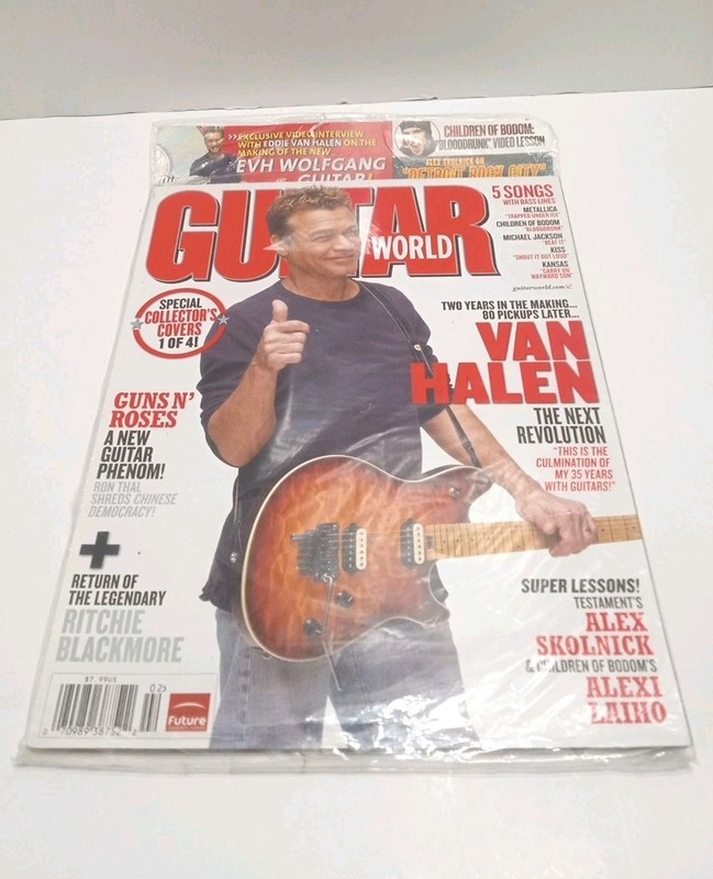 Guitar World February 2009 – Eddie Van Halen Cover 1 of 4 w/ CD RARE NEW SEALED
