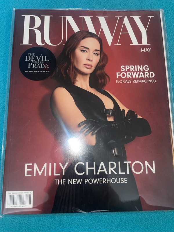 NEW & PRISTINE Runway Magazine May 2026 The Devil Wears Prada 2 Emily Charlton