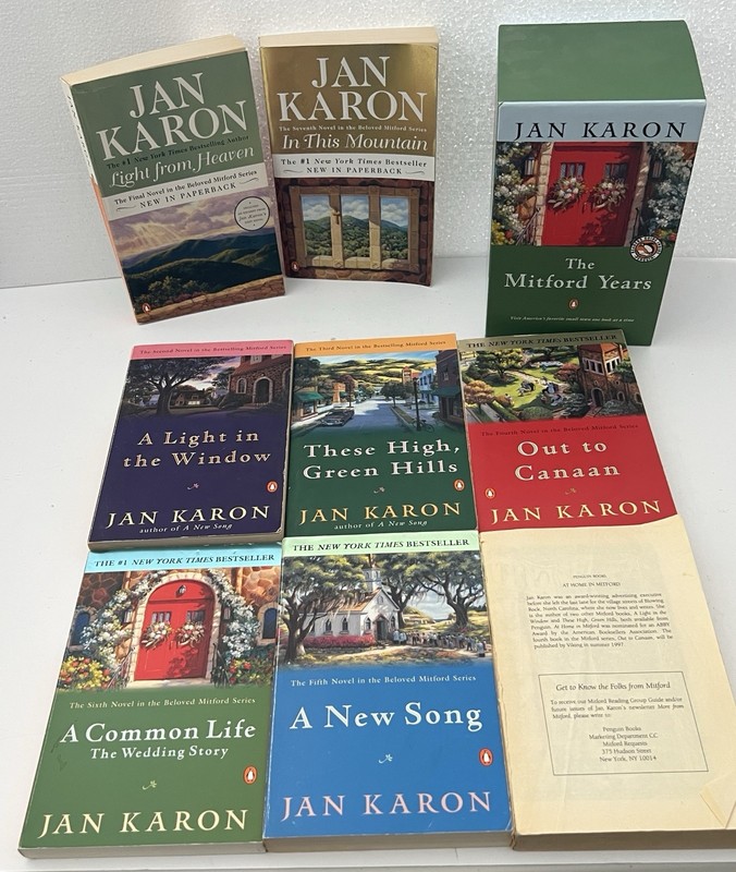 Mitford Years Series by Jan Karon 1-6 In Slipcase, Plus 7 & 9 Lot Of 8 PB’s gallery