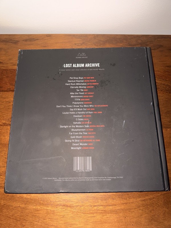 The Lost Album Archive Adams Lithographing Hardcover Vinyl Record Art Book LE500 gallery