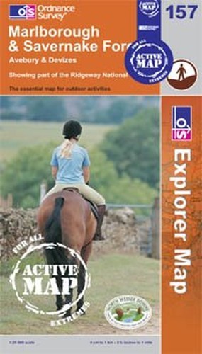 Marlborough & Savernake Forest – OS Explorer – Active … Sheet map, folded Book
